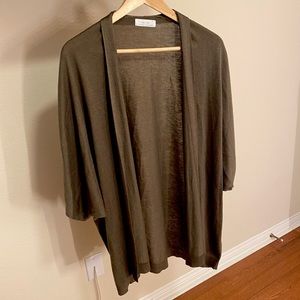 Oak + Fort Cardigan in Khaki/Olive